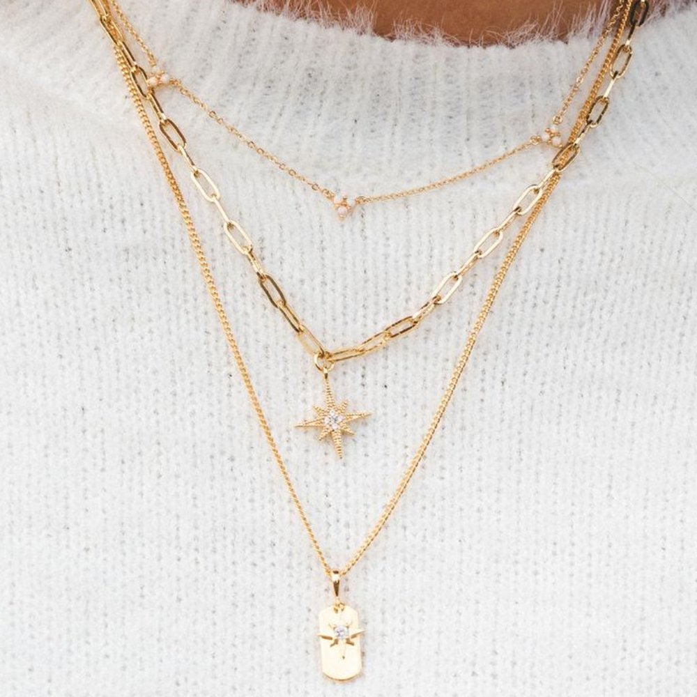 Five and Two Jewelry Star Charm Necklace